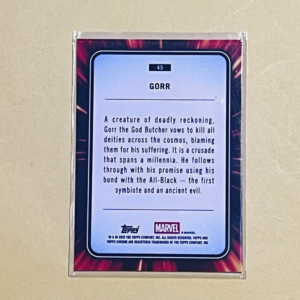 2025 Topps Chrome Marvel Gorr ‎ #45 Base Card
